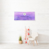 Holographic Sparkle Opal Iridescent Business Banner (Insitu)
