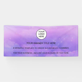 Holographic Sparkle Opal Iridescent Business Banner