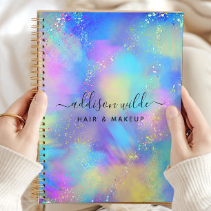 Holographic Sparkle Opal Iridescent Business Planer