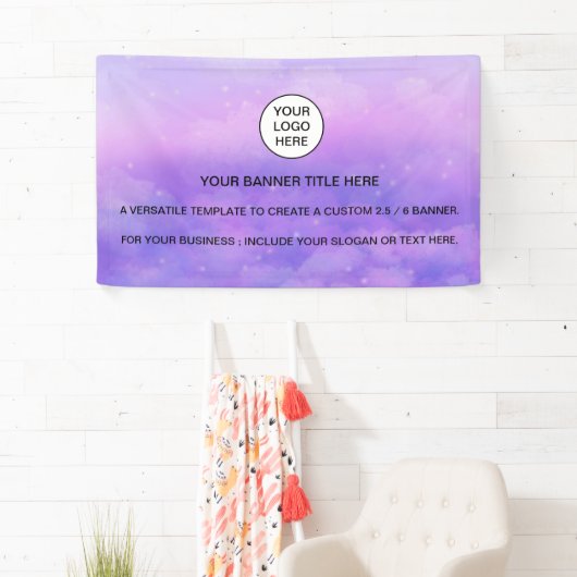 Holographic Sparkle Opal Iridescent-Geschäftszeich Banner (Insitu)