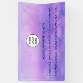 Holographic Sparkle Opal Iridescent-Geschäftszeich Banner (Vertikal)