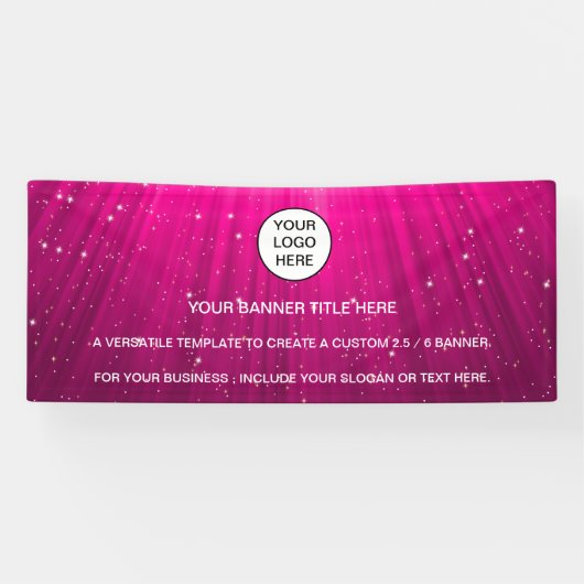 Holographic Sparkle Opal Iridescent-Geschäftszeich Banner (Horizontal)