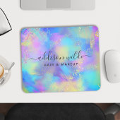 Holographic Sparkle Opal Iridescent Mousepad