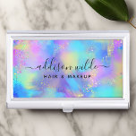 Holographic Sparkle Opal Iridescent Visitenkarten Dose<br><div class="desc">Holographic Sparkle Opal Iridescent Business Card Case. Ideal für einen Schönheitssalon,  einen Friseur,  einen Schminkkünstler oder Kosmetologen.</div>