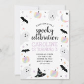 Holographic Spooky Celebration Halloween Einladung (Vorderseite)