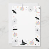 Holographic Spooky Celebration Halloween Einladung (Rückseite)