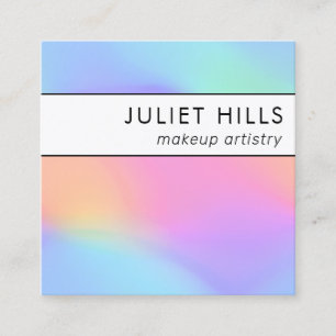 Holographic Square Business Card Quadratische Visitenkarte