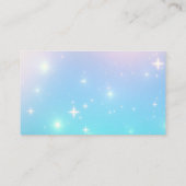 Holographic Stars Trendy Danke Business Card Visitenkarte (Rückseite)