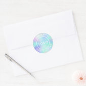 Holographic Style Glitzer Business Logo Vielen Dan Runder Aufkleber (Umschlag)