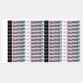 Holographic Thin Candle Label Etiketten (Blatt)