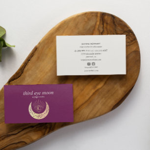 Holographic Third EYE Moon Yoga Spiritual Coach Visitenkarte
