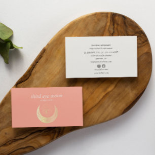 Holographic Third EYE Moon Yoga Spiritual Coach Visitenkarte