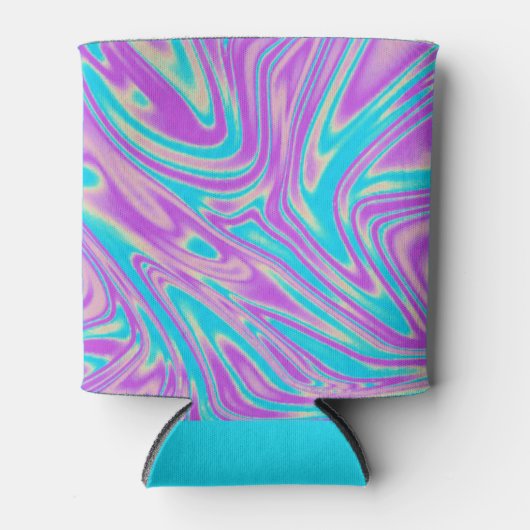 Holographic Trendy Liquid Pattern Design Dosenkühler (Vorderseite)