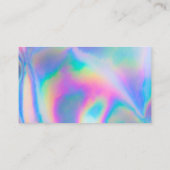 Holographic Trendy Salon Vielen Dank Visitenkarte (Rückseite)