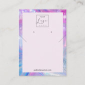 Holographic Unicorn Necklace Ohrringe Visitenkarte (Vorderseite)