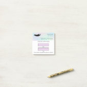 Holographic-Wimperntermin Post-it Klebezettel (Auf Schreibtisch)