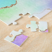 Holographie Agate | Iridescent Pastel Ombre Marble Puzzle (Seite)