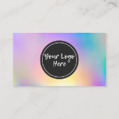 Holographie Vielen Dank Trendy Salon Business Card Visitenkarte (Rückseite)