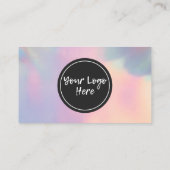 Holographie Vielen Dank Trendy Salon Business Card Visitenkarte (Rückseite)