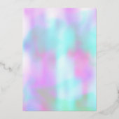 Holographische 16 . Geburtstag Dots Gold gepresst Folieneinladung (Rückseite)