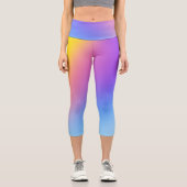 Holographische Abstrakte Capri-Leggings Capri Leggings (Vorderseite)