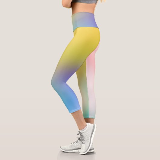 Holographische Abstrakte Capri-Leggings Capri Leggings (Links)
