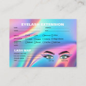 Holographische Akustikkarte Lash Record Card Visitenkarte (Rückseite)