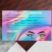 Holographische Akustikkarte Lash Record Card Visitenkarte