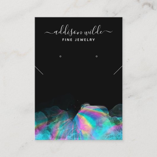 Holographische Alkoholtinte in der Fußleiste Visitenkarte (Vorderseite)