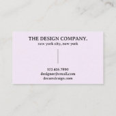 Holographische Aura Typografie Visitenkarte (Rückseite)