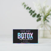 Holographische Botox Aftercare-Karte Visitenkarte (Stehend Vorderseite)