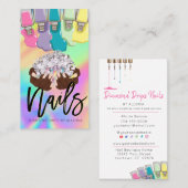 Holographische Darstellung von Nail Tech Salon Han Visitenkarte (Vorne/Hinten)