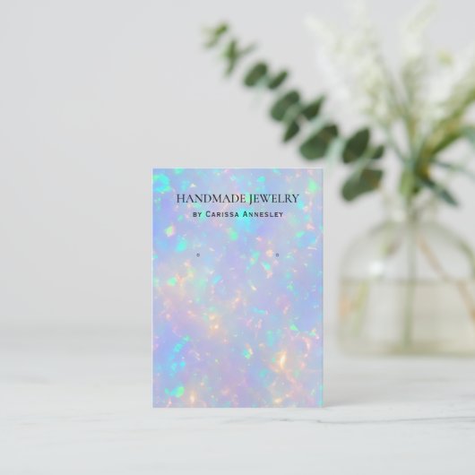 Holographische Earring Display Card für moderne Im Visitenkarte (Stehend Vorderseite)