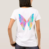 Holographische Engelsflügel T-Shirt (Rückseite)