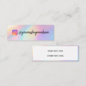 Holographische Farbverschiebung Mini-Visitenkarte Mini Visitenkarte (Vorne/Hinten)