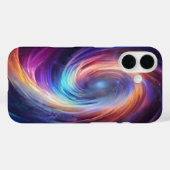Holographische Galaxie Swirl Case-Mate iPhone Hülle (Rückseite (Horizontal))