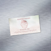 Holographische Glitterie, hausgemachte Kuchen und  Magnetische Visitenkarte (Beispiel)