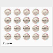 Holographische Glitzer Body Butter Labels Runder Aufkleber (Blatt)