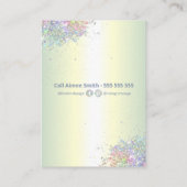 Holographische Glitzer-Speicherkarte Visitenkarte (Rückseite)