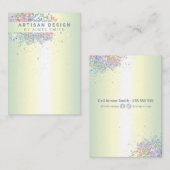 Holographische Glitzer-Speicherkarte Visitenkarte (Vorne/Hinten)