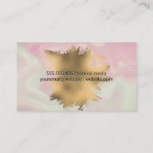 Holographische Gradient Appointing Card | Metallis Terminkarte (Rückseite)