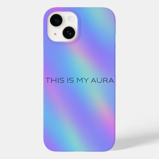 Holographische Gradient ästhetische iPhone Case (Rückseite)