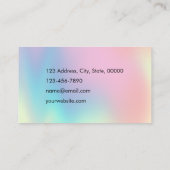 Holographische Gradient Business Cards Visitenkarte (Rückseite)