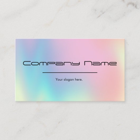 Holographische Gradient Business Cards Visitenkarte (Vorderseite)