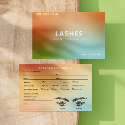 Holographische Gradient Lash Client Record Map