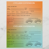 Holographische Gradient Lash Client Record Map Flyer (Vorne)