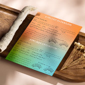 Holographische Gradient Lash Client Record Map Flyer