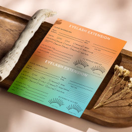 Holographische Gradient Lash Client Record Map Flyer