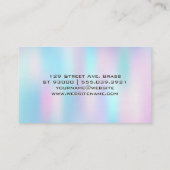 Holographische Gradient | Makeup Brushes Visitenkarte (Rückseite)