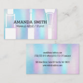 Holographische Gradient | Makeup-Zubehör Visitenkarte (Vorne/Hinten)